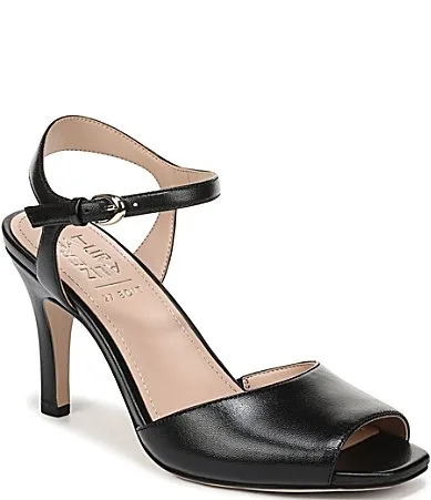 Autumn Leather Ankle Strap Peep Toe Dress Pumps by Naturalizer