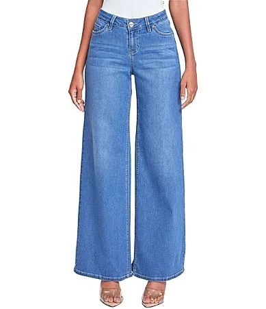 Low Rise Wide Leg Jeans by Ymi Jeanswear