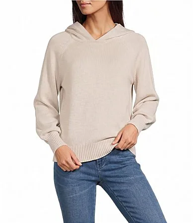 Nz by NIC ZOE Long Raglan Sleeve Hooded Coordinating Sweater by NIC + ZOE