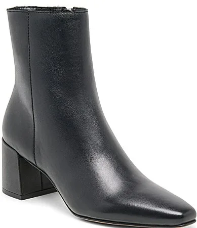 Bayra Leather Block Heel Booties by Dolce Vita