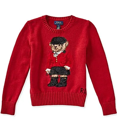 Long Sleeve Polo Bear Sweater by Polo Ralph Lauren