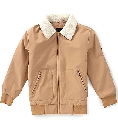 Long Sleeve Twill Aviator Jacket by Urban Republic