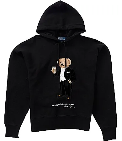 Vintage Fit Martini Bear Hoodie by Polo Ralph Lauren