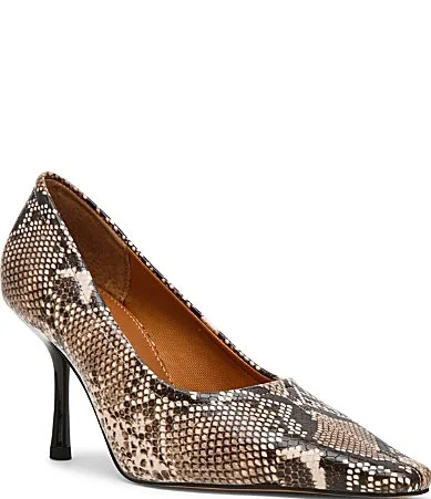 Hexx Snake Print Snip Toe Pumps by Steve Madden