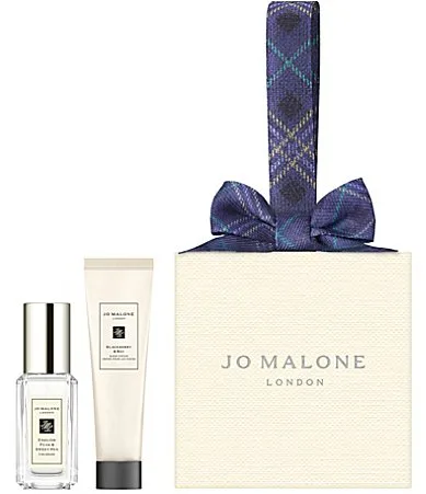 English Pear & Sweet Pea Cologne and Blackberry & Bay Hand Cream Ornament Holiday Gift Set by Jo Malone London