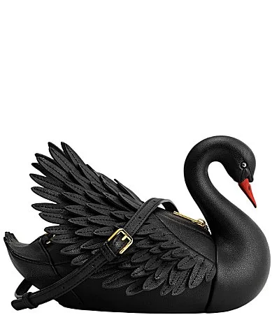 Alani Vegan Leather Swan Shaped Crossbody Bag