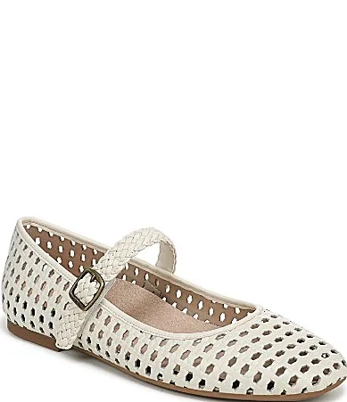 Alameda Woven Leather Mary Jane Flats by Vionic