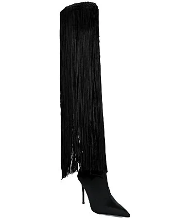 Provoque Over-the-Knee Fringe Stiletto Boots by Steve Madden