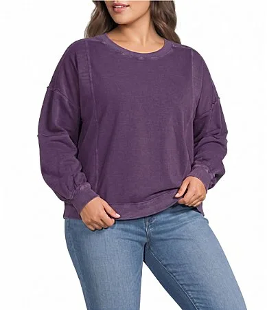 Long Sleeve Crew Neck Knit Top by Westbound