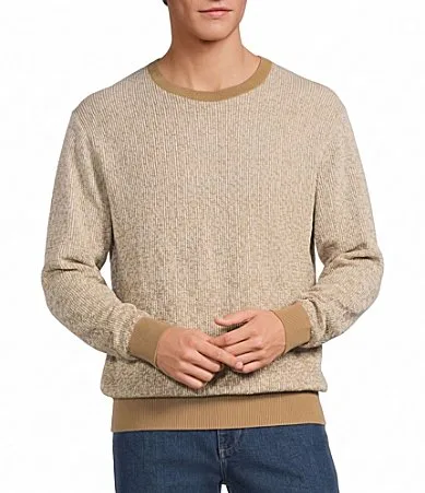 Ombre Crew Neck Pullover Sweater by Roundtree & Yorke
