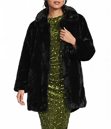 Whitney Faux Fur Coat by GB