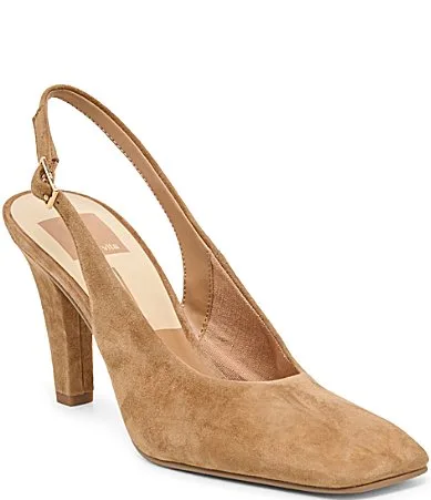Gessia Suede Slingback Pumps by Dolce Vita
