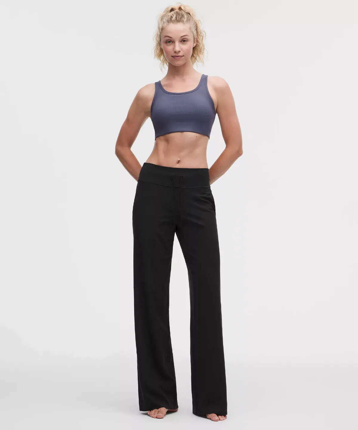 Groove High-Rise Mixed-Rib Wide-Leg Pant by Lululemon
