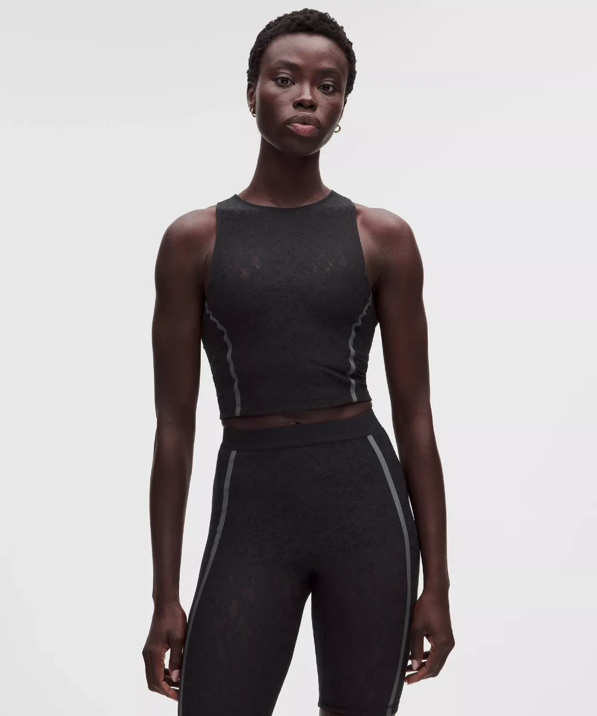 Lace-Panelled Cropped Tank Top by Lululemon