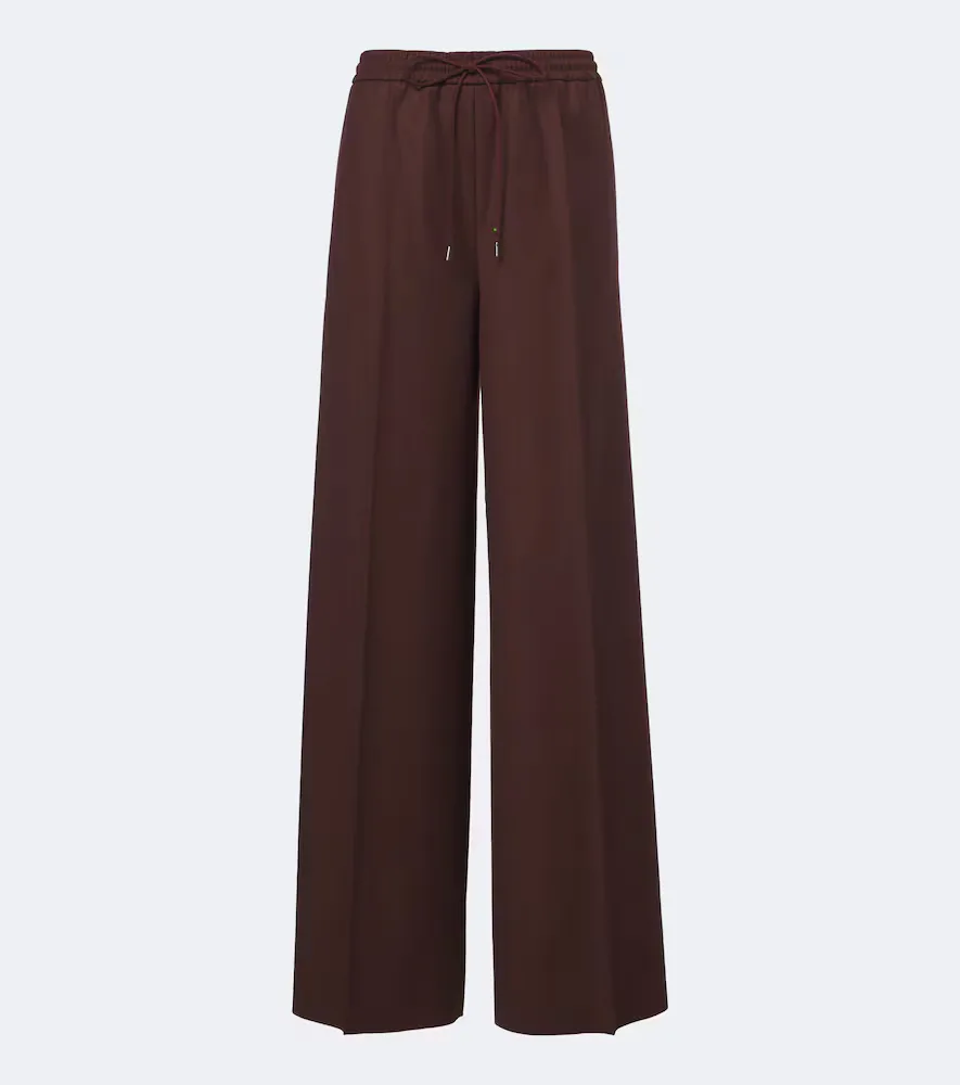 Virgin Wool Wide-Leg Pants by Max Mara