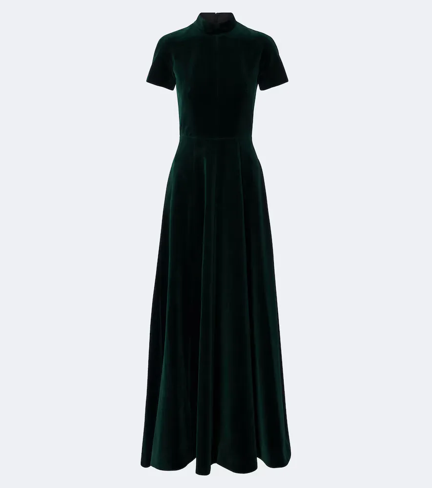 Malinda Cotton Velvet Gown