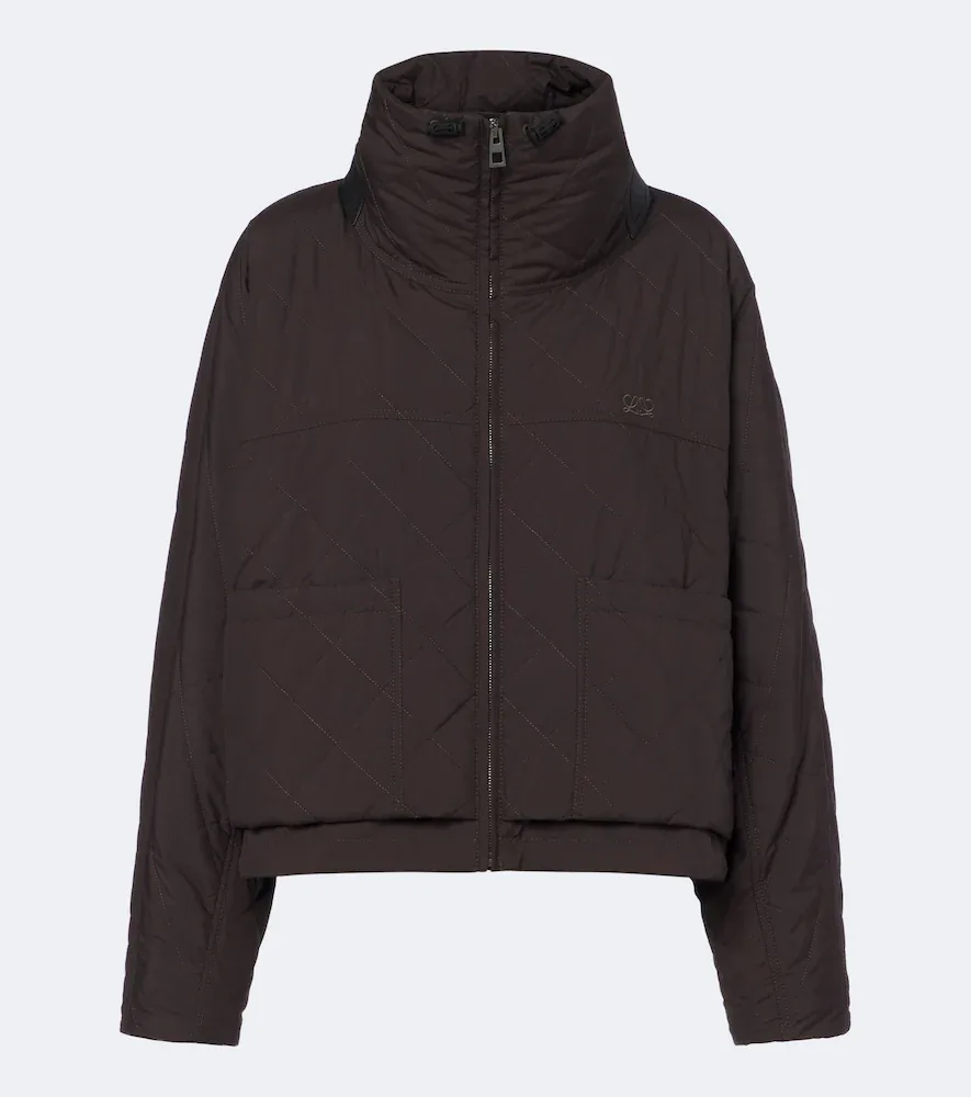 Double L Quilted Cropped Jacket by LOEWE