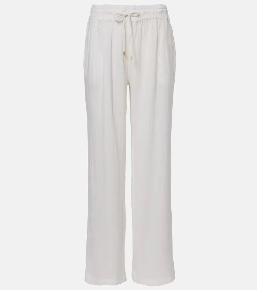Krissy Cotton Wide-Leg Pants by Melissa Odabash