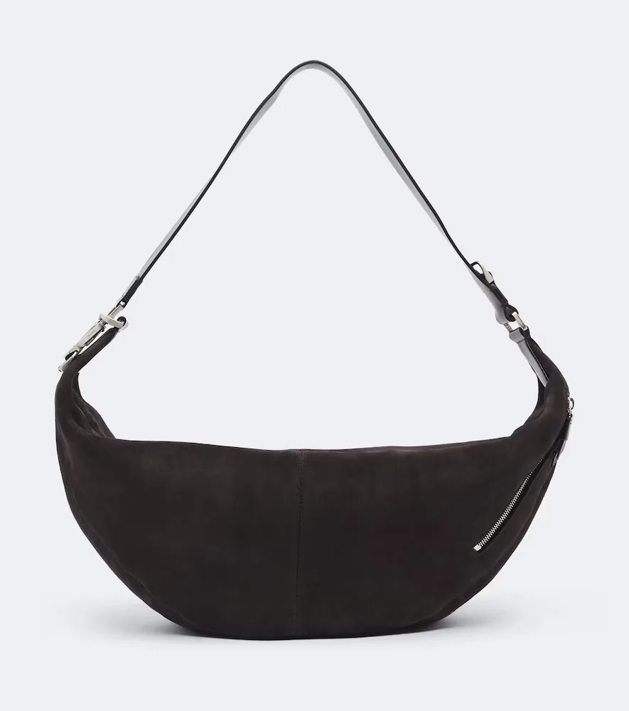 Quiver Clip Suede Shoulder Bag