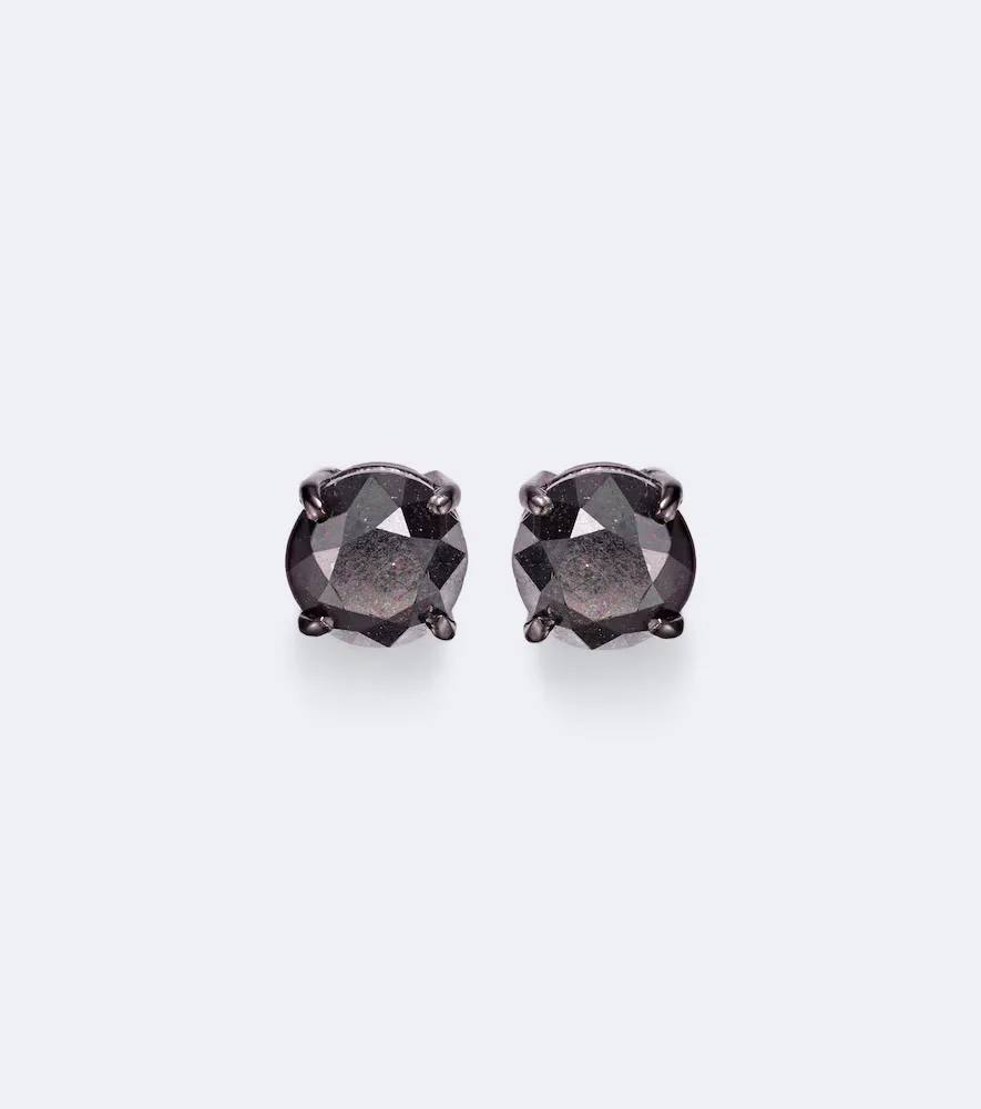 18kt Black Gold Earrings with Black Diamonds by Shay Jewelry