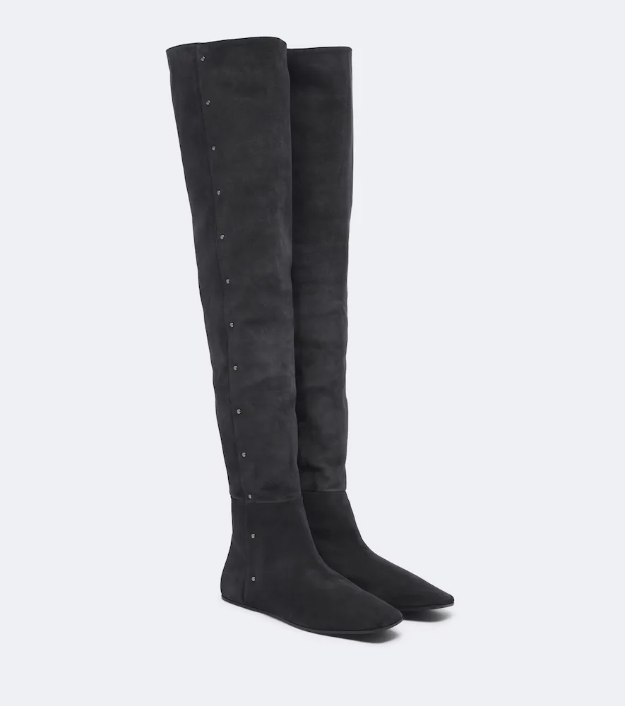 Studded Suede Over-The-Knee Boots by Max Mara