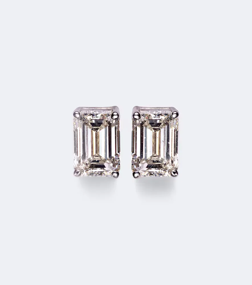 18kt White Gold Earrings with Diamonds by Shay Jewelry