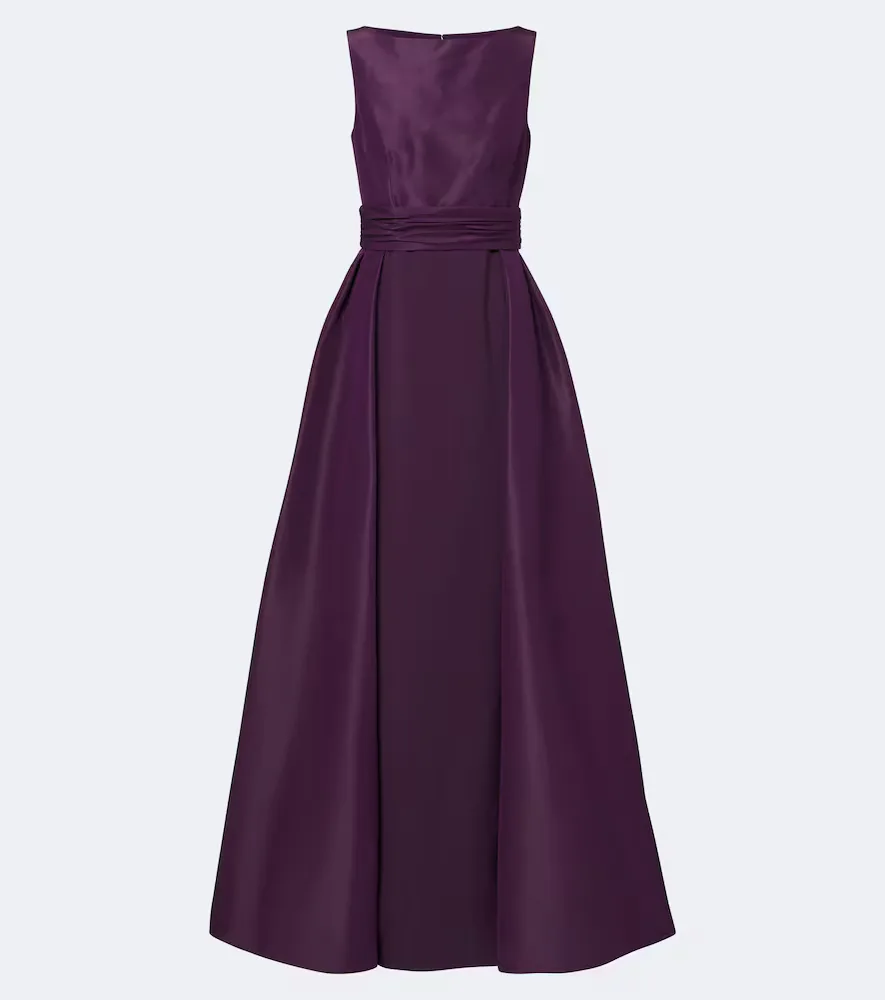 Pleated Silk Taffeta Gown by Carolina Herrera