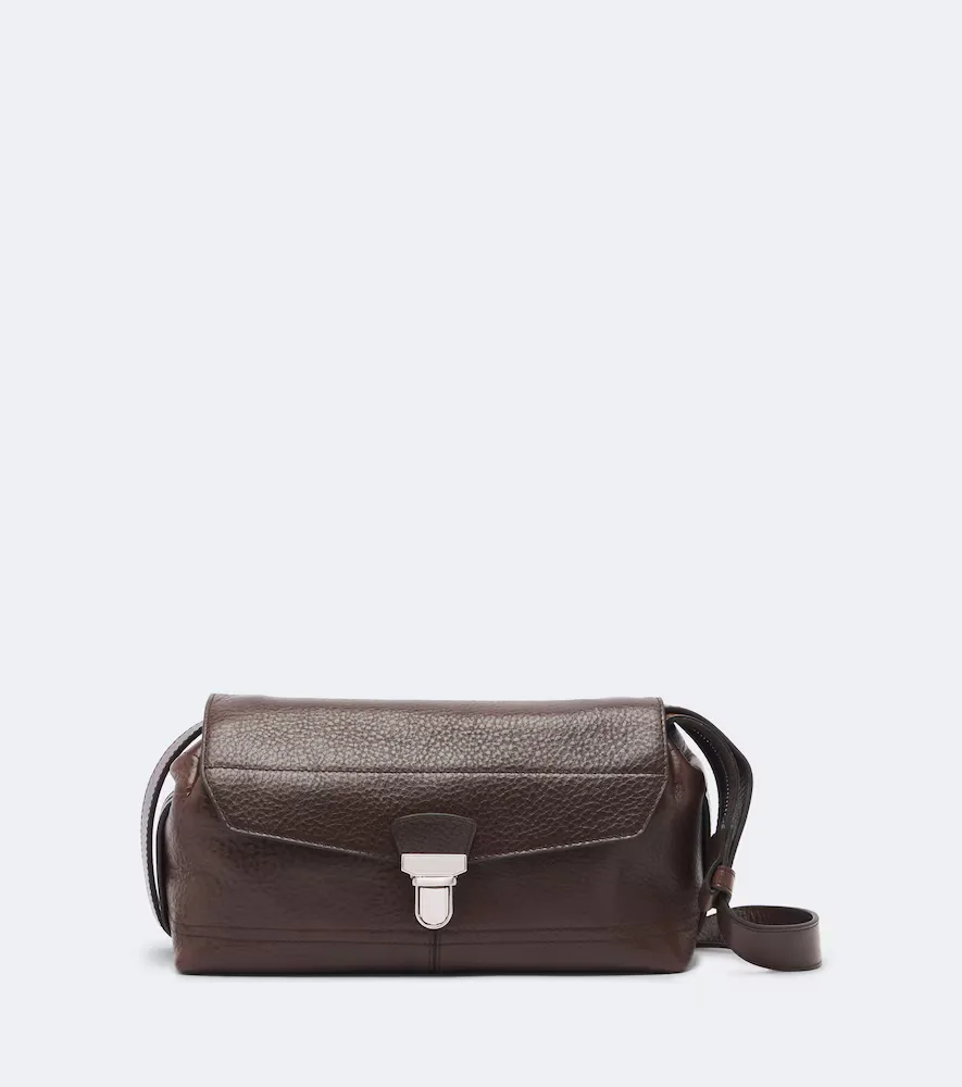 Gear Small Leather Crossbody Bag by Lemaire
