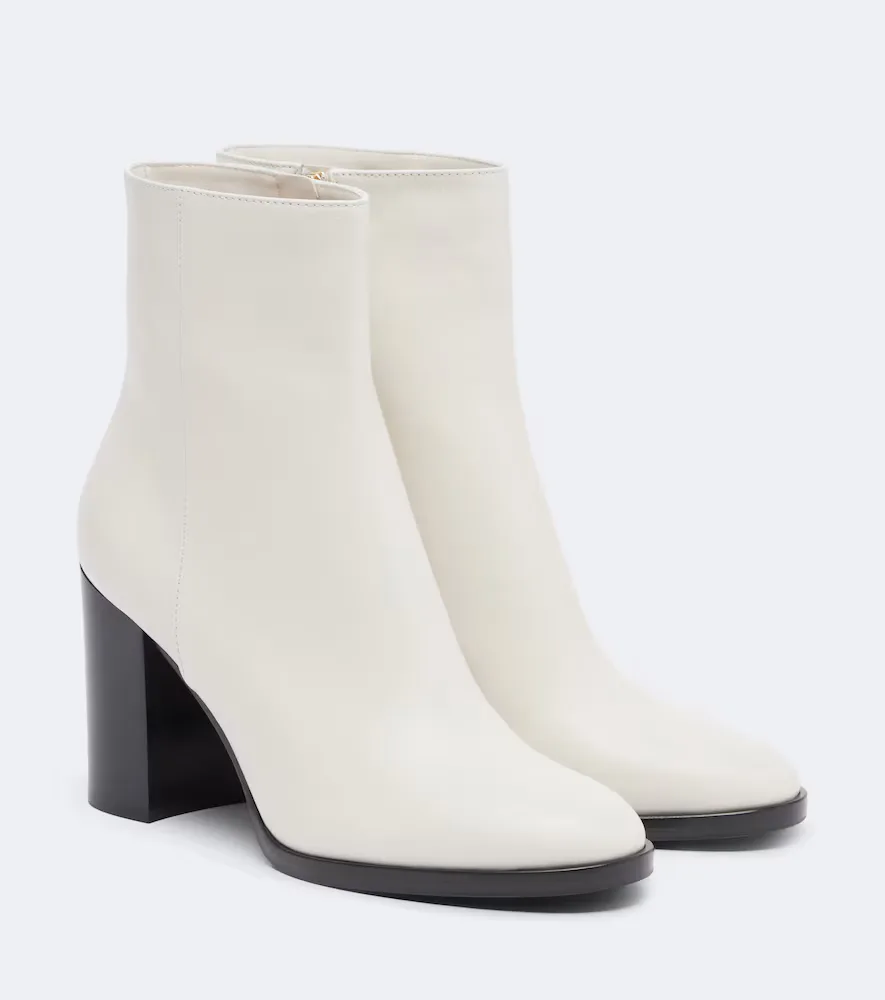 Santiago Leather Ankle Boots by Gianvito Rossi