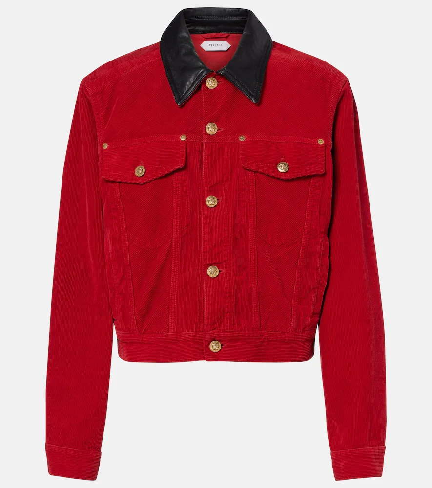 Cotton Corduroy Jacket by Versace
