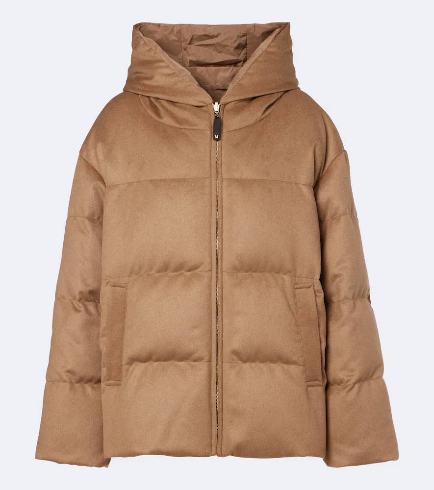 The Cube Reversible Camel Hair Puffer Jacket by Max Mara