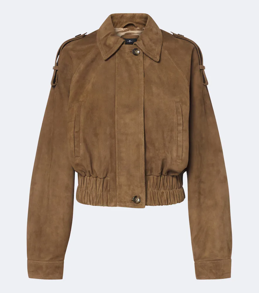 Suede Blouson Jacket by 7 for All Mankind