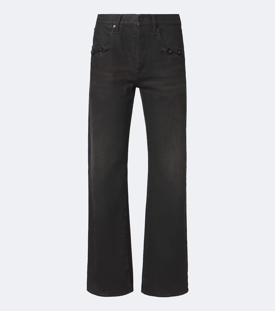 Horsebit Wide-Leg Jeans by Gucci