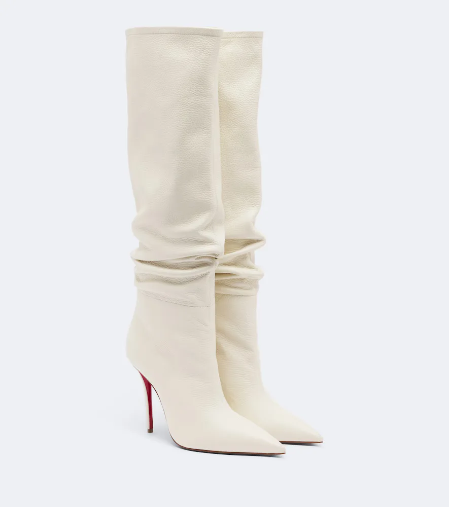 Zependris Leather Knee-High Boots by Christian Louboutin