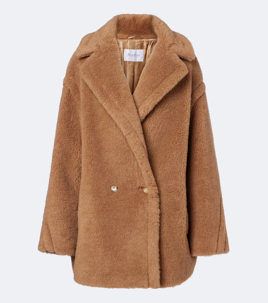 Teddy Bear Camel Hair and Silk Peacoat by Max Mara