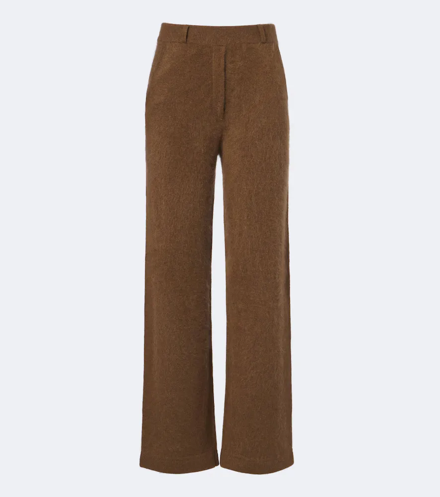 Fluffy Statements Wool-Blend Wide-Leg Pants by Dorothee Schumacher