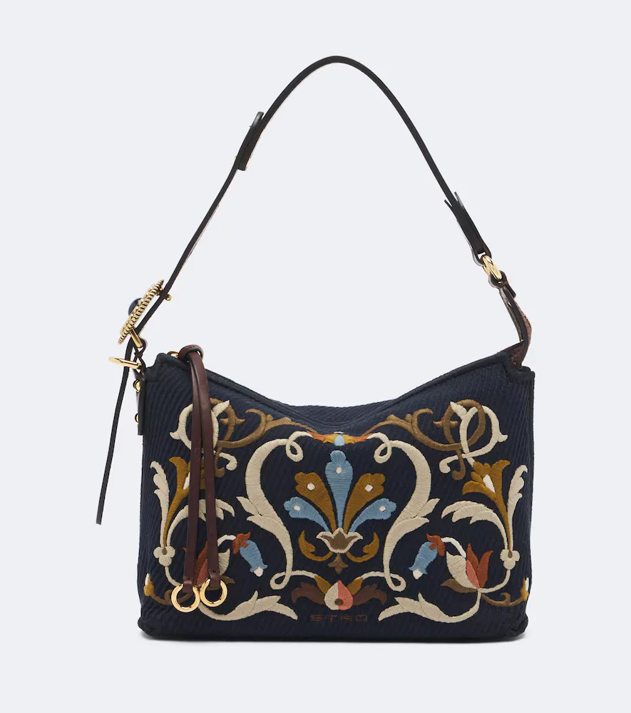 Rosette Small Canvas Shoulder Bag by ETRO