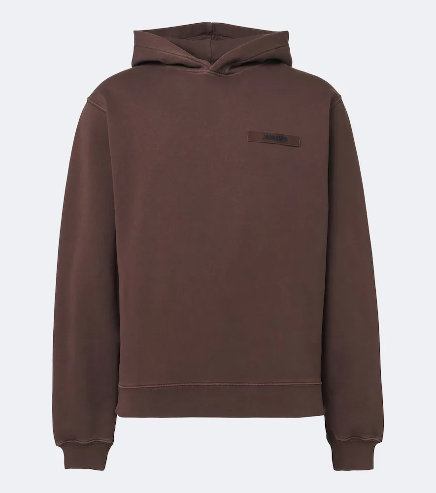 Logo Cotton Fleece Hoodie by JACQUEMUS