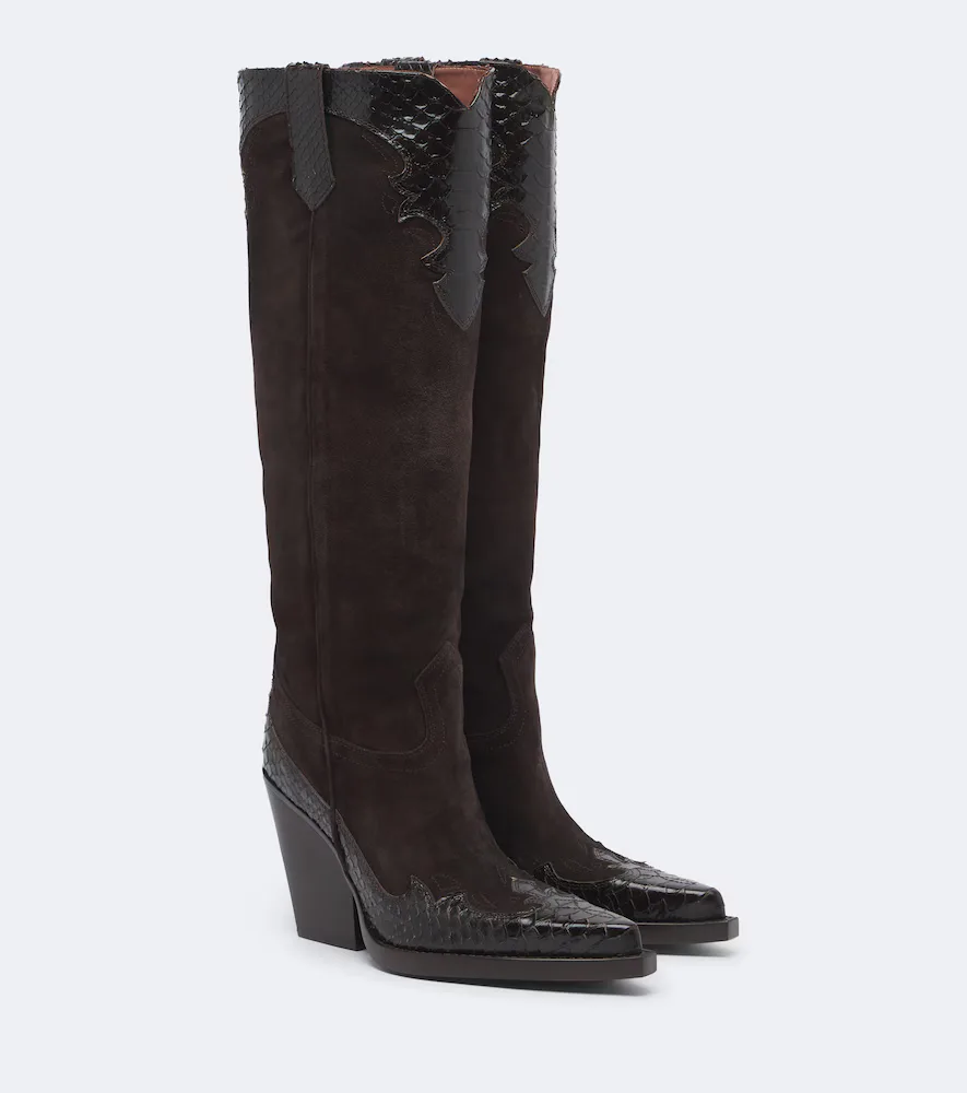 El Dorado Suede Cowboy Boots