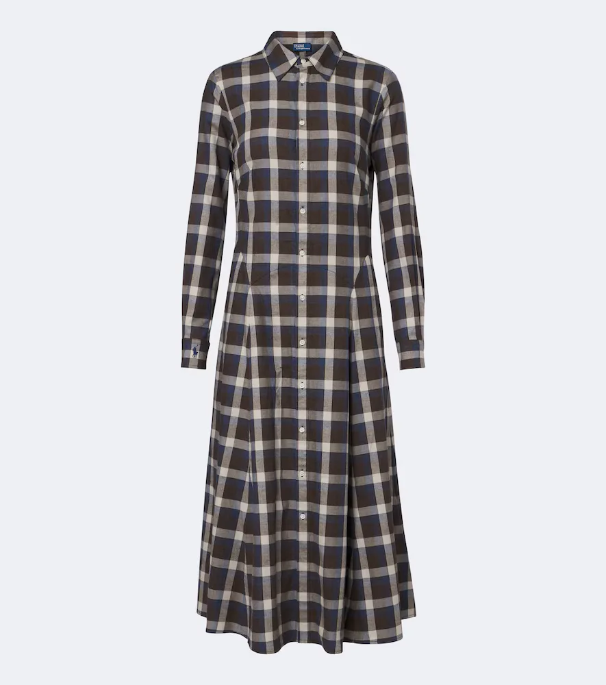 Plaid Cotton Twill Shirt Dress by Polo Ralph Lauren