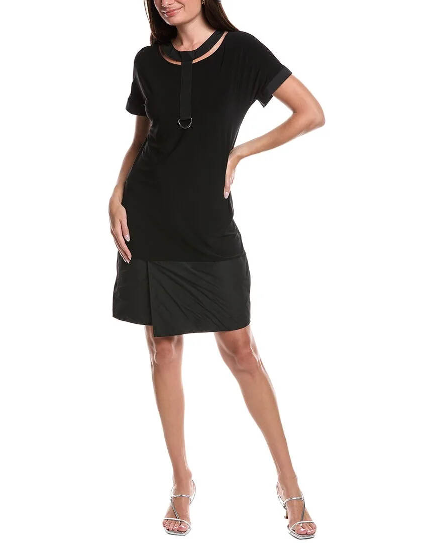 Mixed Media Cutout Shift Dress by Joseph