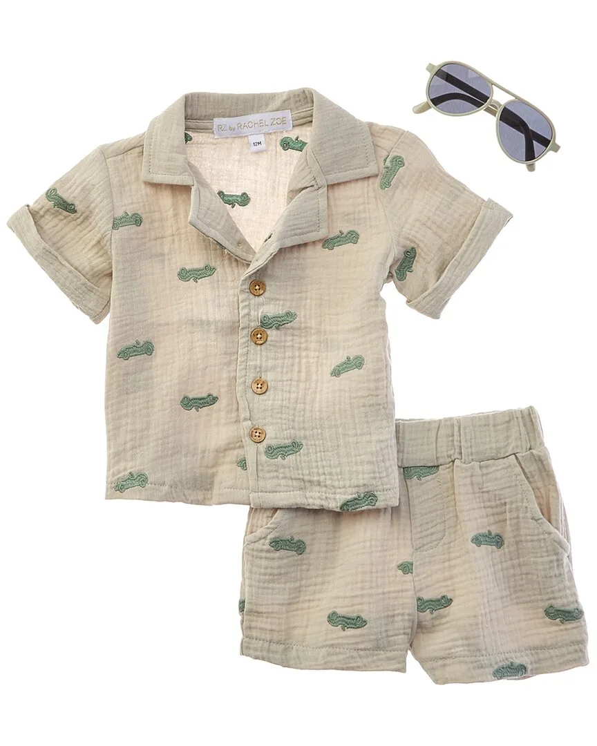 3Pc Top & Short Set by Rachel Zoe