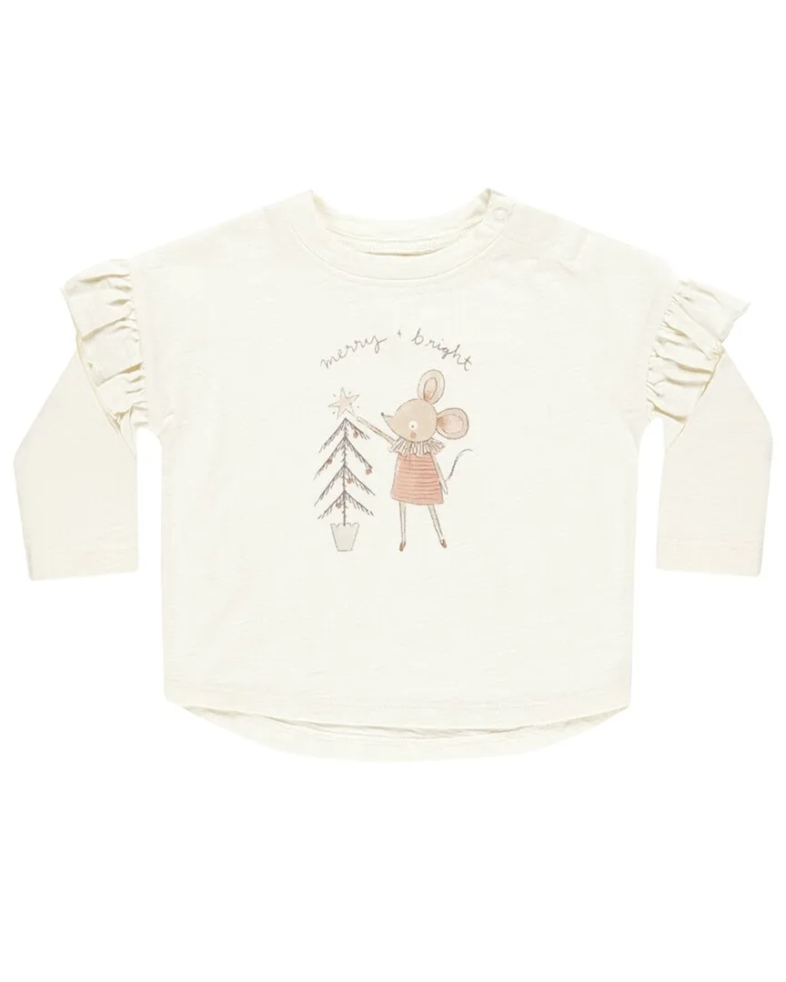 Rylee + Cru Collective Ruffle T-Shirt by Rylee  Cru Collective