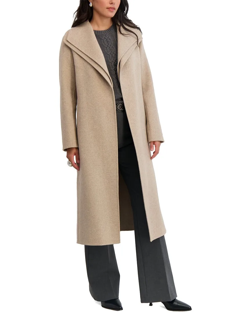Elliot Long Wool-Blend Coat by Tahari