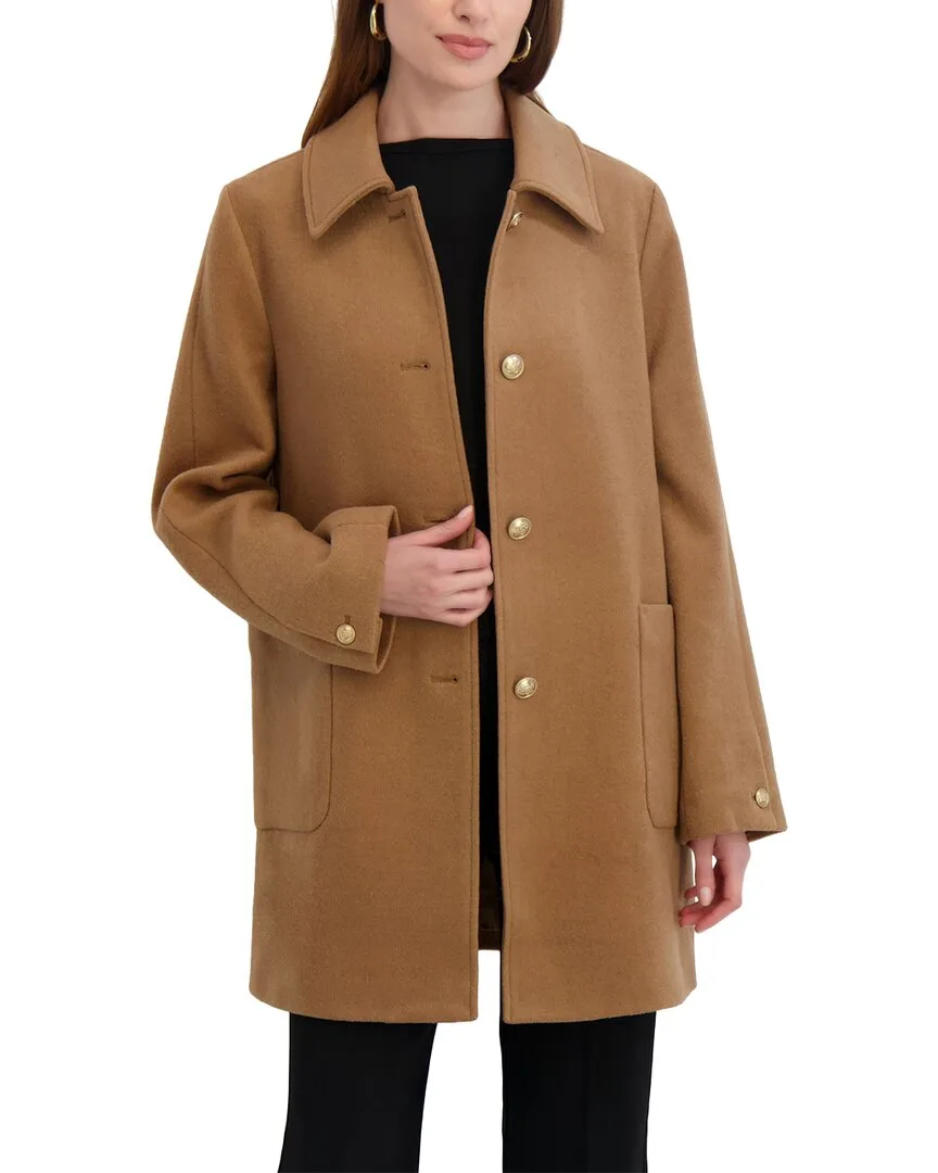 Paula Wool-Blend Coat by Tahari