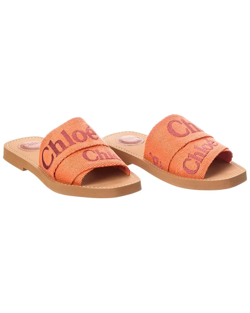 Woody Canvas Slide (authentic Pre-Loved) by Chloé