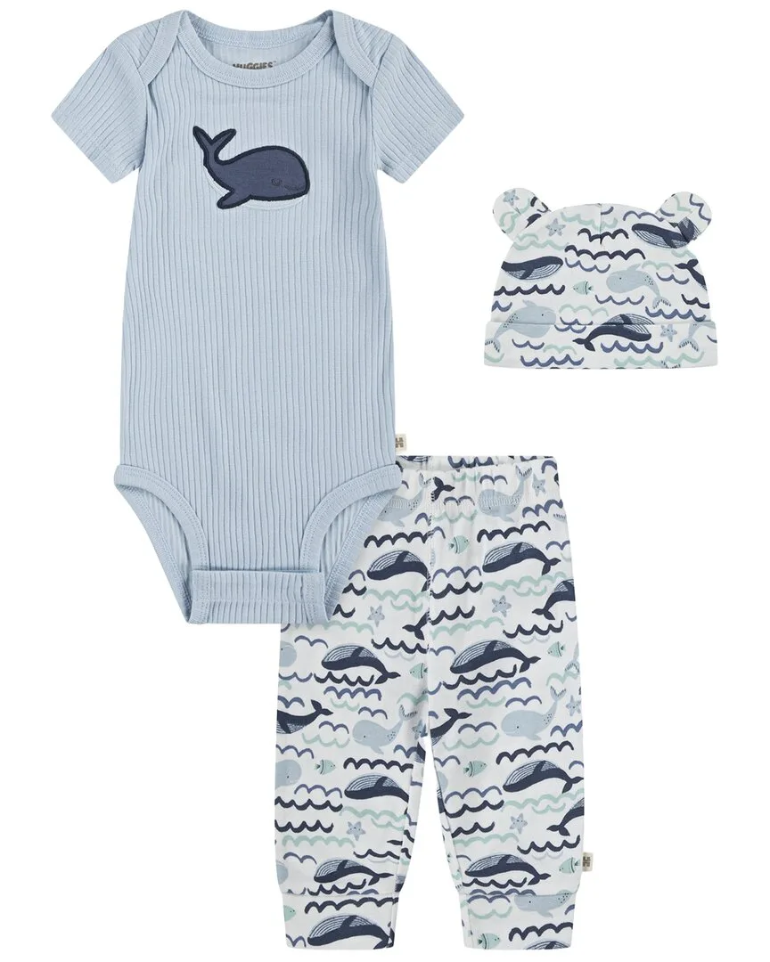 3Pc Romper, Pant, & Beanie Set by Huggies