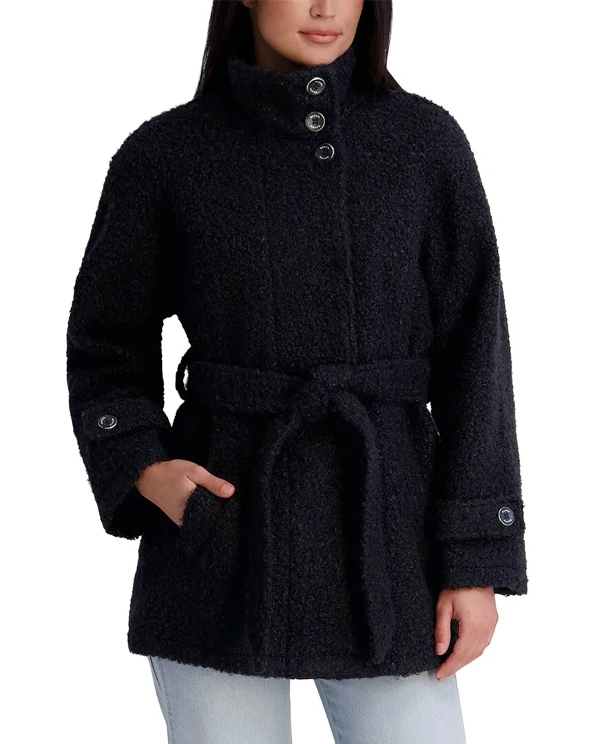Textured Boucle Coat by Kensie