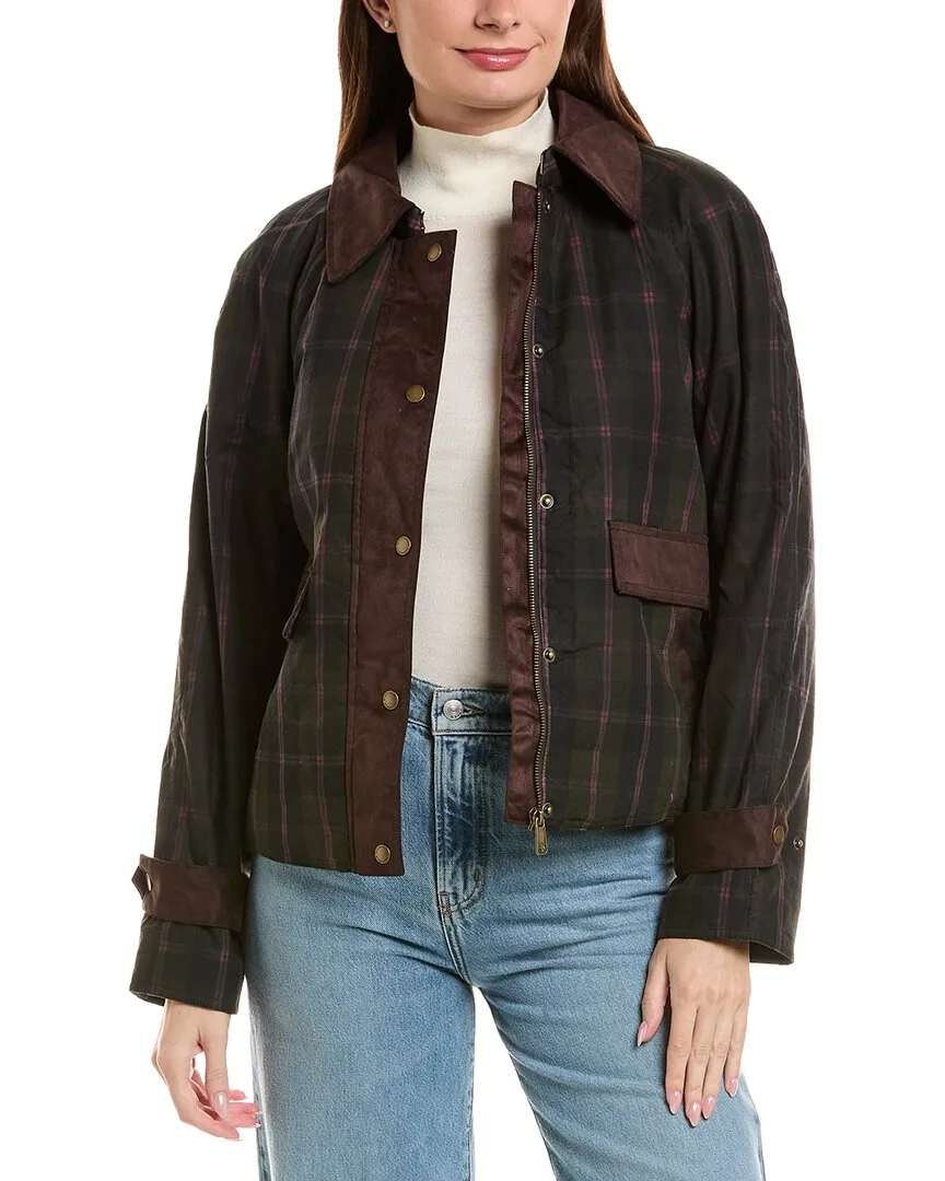 Wax Plaid Mixed Media Padded Jacket by Scotch & Soda