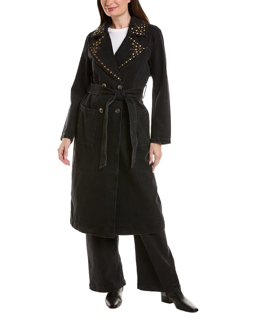 Longline Denim Trench Coat by Scotch & Soda